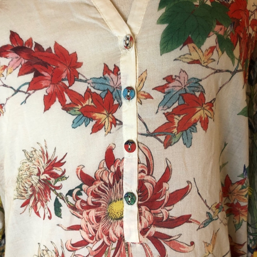 Johnny Was cotton tunic. Size small. EUC - Picture 5 of 11